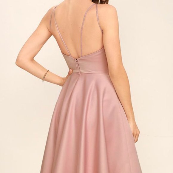 Gorgeous A-Line Pink Dress- LIKE NEW! - Picture 3 of 4